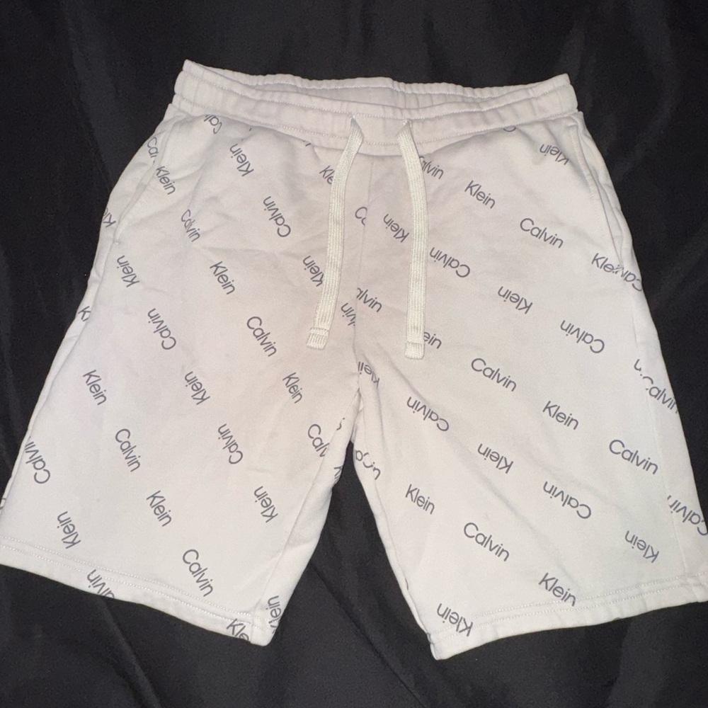 Calvin Klein Cream Logo Men's Shorts